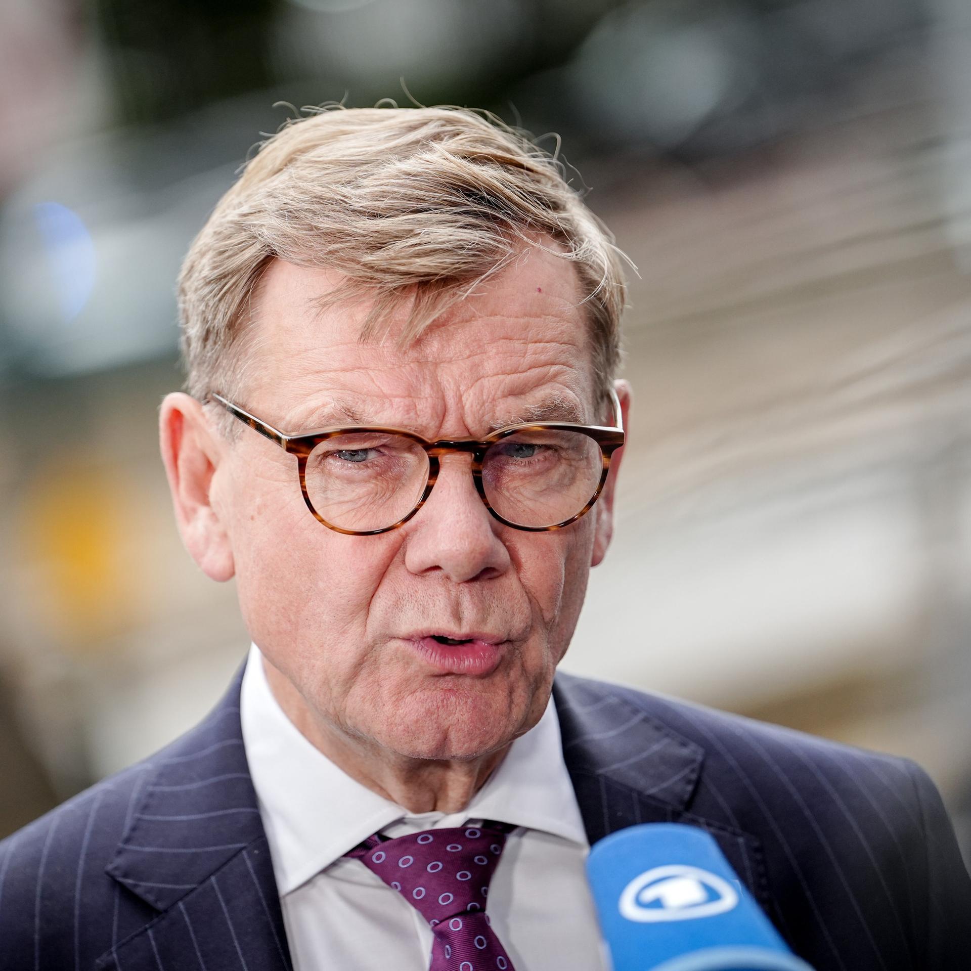 Johann Wadephul (CDU), Bundesaußenminister, gibt vor der Generaldebatte der UN-Vollversammlung ein Pressestatement