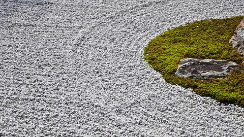 Zen-Steingarten im Ryoanji-Tempel in Kyoto