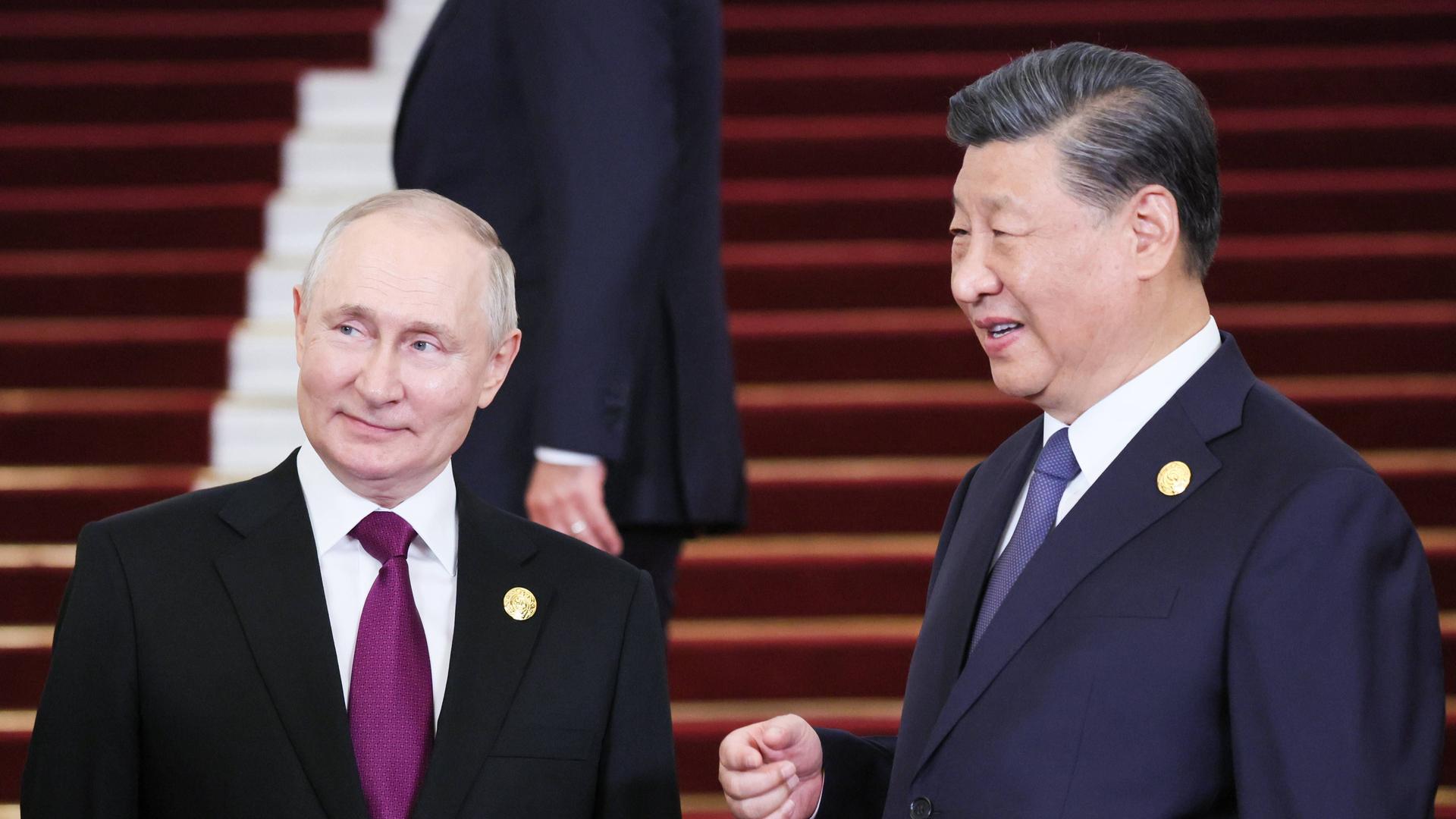 Russlands Präsident Putin und Chinas Staatspräsident Xi Jinping