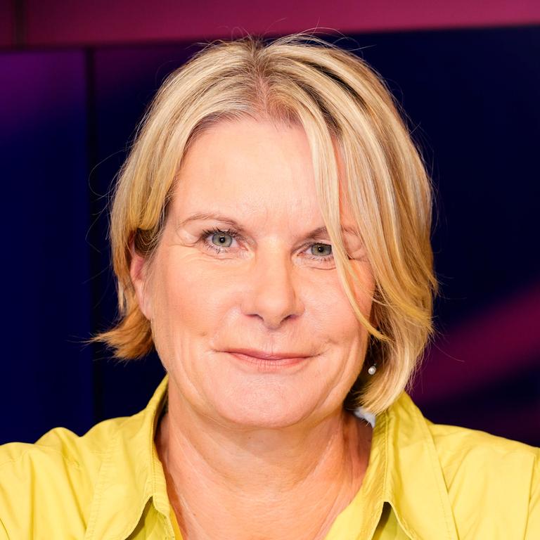 Susanne Gaschke in der ARD-Talkshow 'maischberger' im Studio Berlin Adlershof. Berlin, 11.10.2023