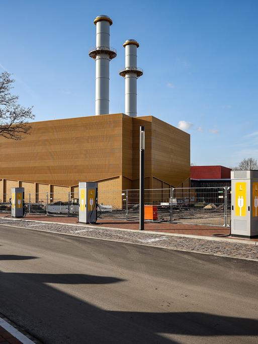 Außenansicht des Heizkraftwerks Leipzig-Süd, 