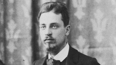 Der Schriftsteller und Lyriker Rainer Maria Rilke in einer historischen Aufnahme aus dem Jahr 1900
