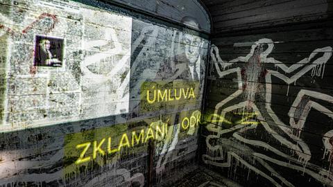 Eine Ausstellung in Tschechien 2023: Der Zug Lemkin als Erinnerung an Leben und Werk des polnisch-jüdischen Juristen und Friedensforschers Raphael Lemkin.
