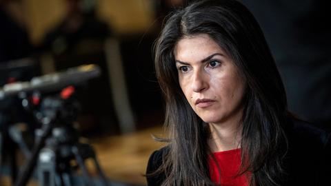 Die CDU-Politikerin Serap Güler am 14.01.2023 bei einer Klausur des Parteivorstands in Weimar 