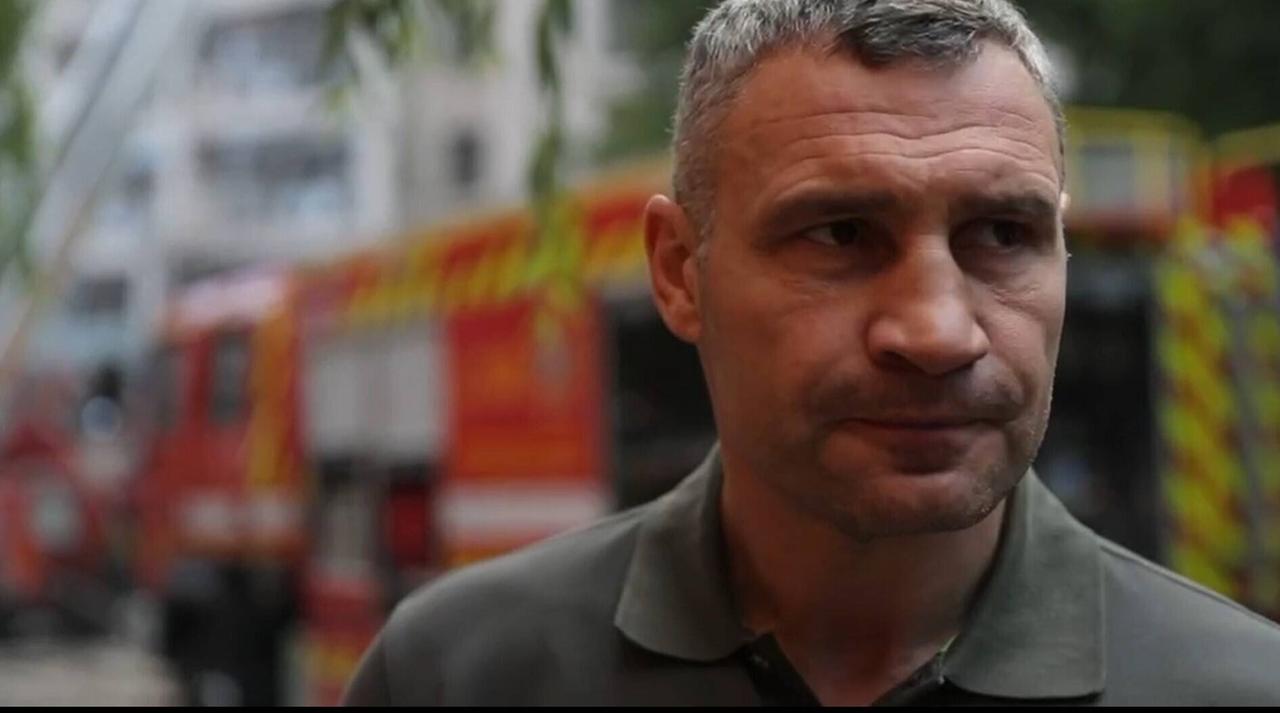 Ein Bild aus einer Filmaufnahme vom Kiewer Bürgermeister Vitali Klitschko.