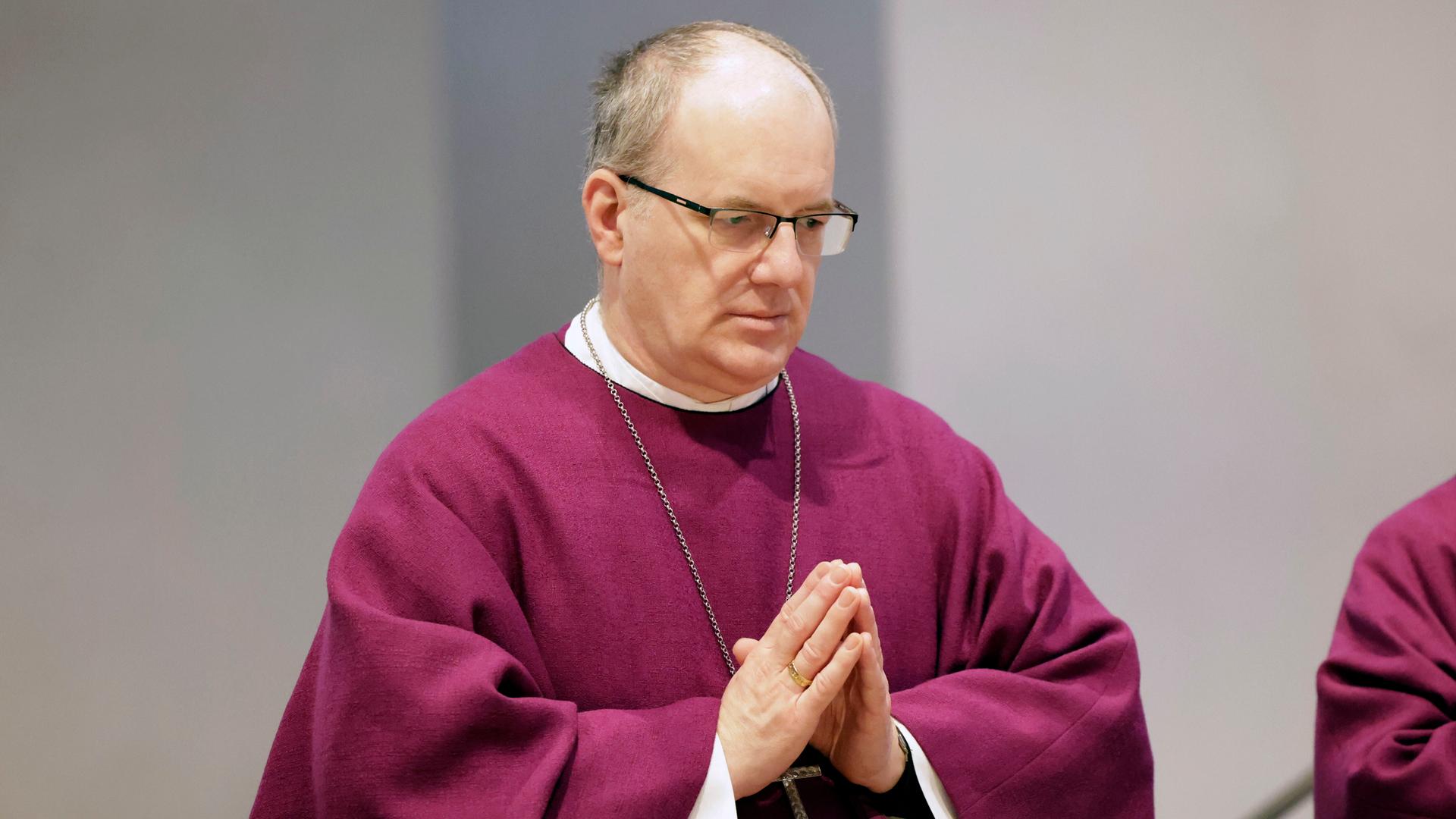 Christian Würtz beim Gottesdienst der Frühjahrsvollversammlung der Deutschen Bischofskonferenz im Neumünster St. Johannes Evangelist und Johannes der Täufer. Würzburg, 24.02.2026 Christian Würtz beim Gottesdienst der Frühjahrsvollversammlung der Deutschen Bischofskonferenz im Neumünster St. Johannes Evangelist und Johannes der Täufer. Würzburg, 24.02.2026