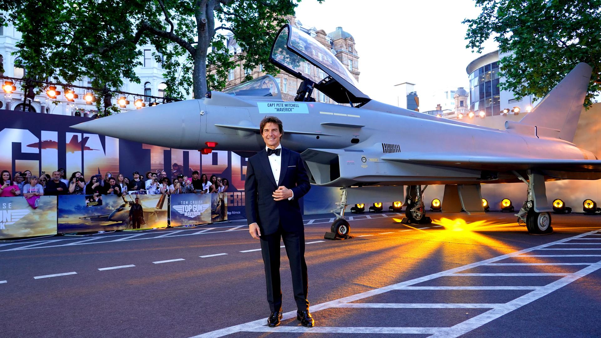 Tom Cruise bei der Premiere in Großbritannien von "Top Gun: Maverick"
