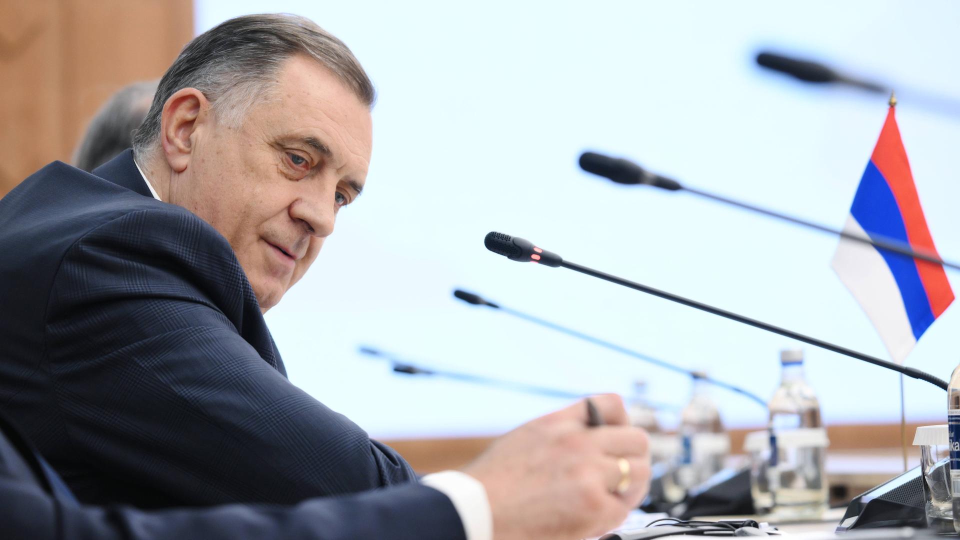 Milorad Dodik während eines Treffens in Moskau im Mai 2025