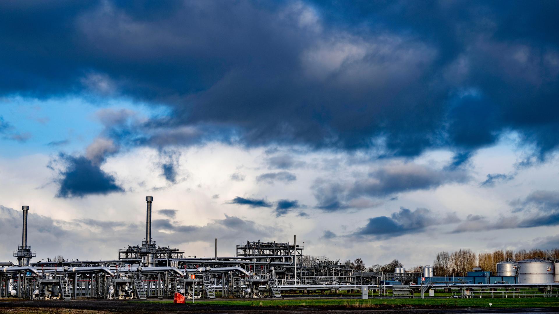Erdgasanlage in der niederländischen Provinz Groningen Erdgasanlage in der niederländischen Provinz Groningen