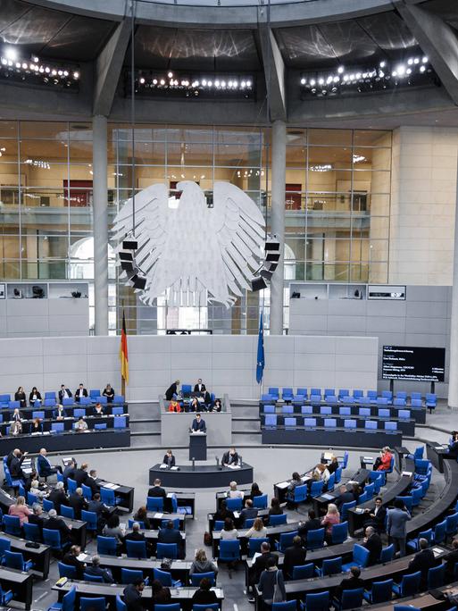 Der Deutsche Bundestag von innen.