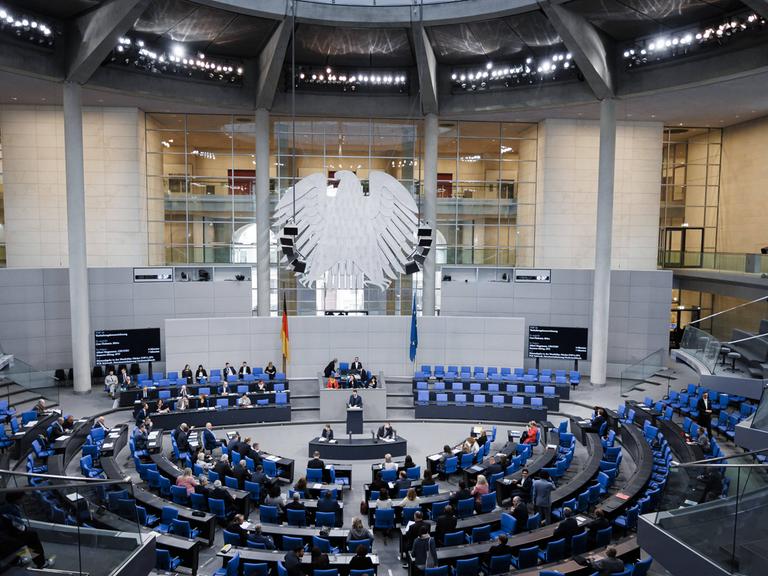 Der Deutsche Bundestag von innen.