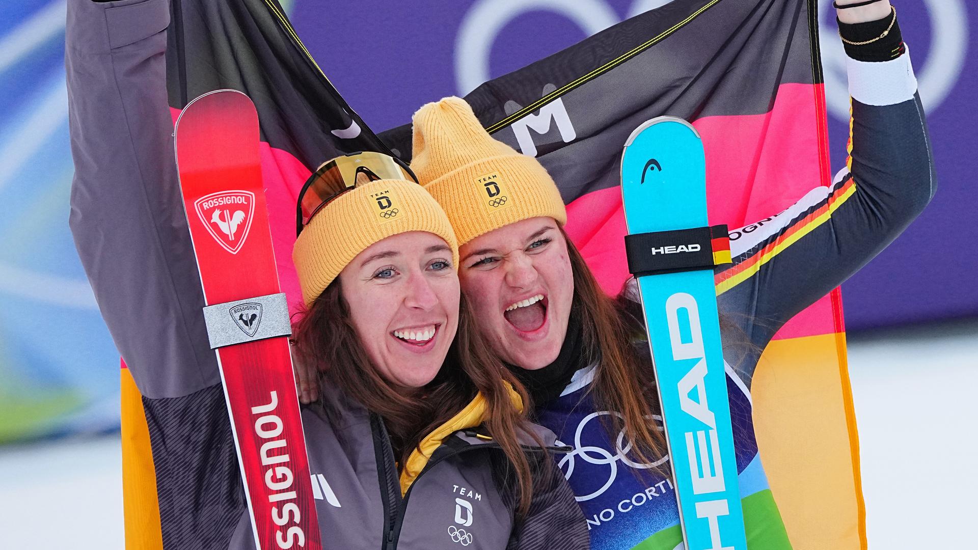 Bormio - Silbermedaille für Aicher und Weidle-Winkelmann in der alpinen Ski-Kombination bei Olympischen Winterspielen