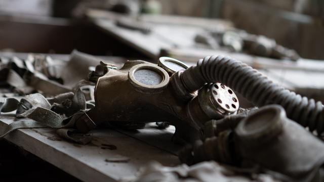 Gasmaske in Tschernobyl