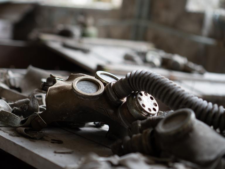 Gasmaske in Tschernobyl