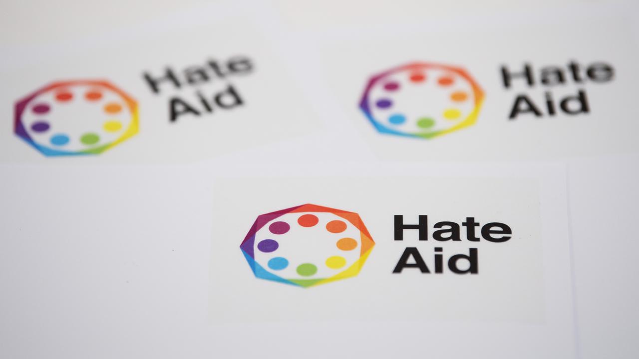 Das Logo der Organisation HateAid