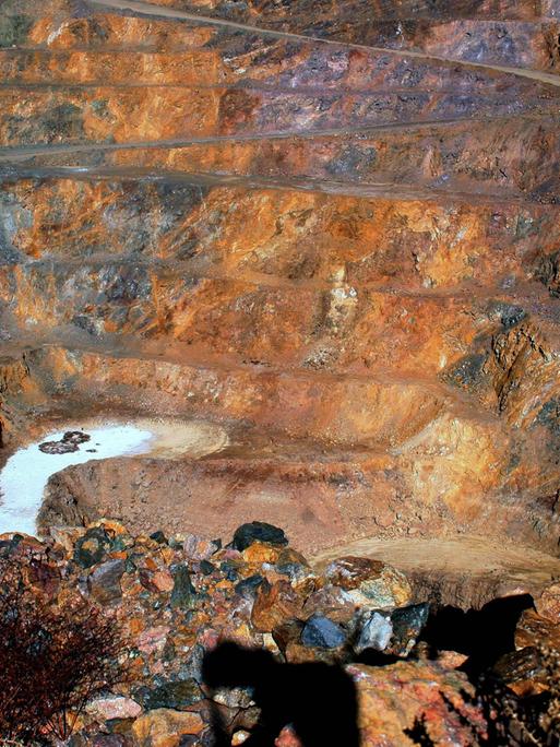 Blick in eine Mine für Seltene Erden in Kalifornien