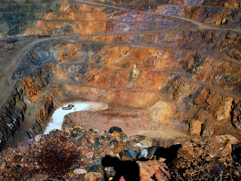 Blick in eine Mine für Seltene Erden in Kalifornien