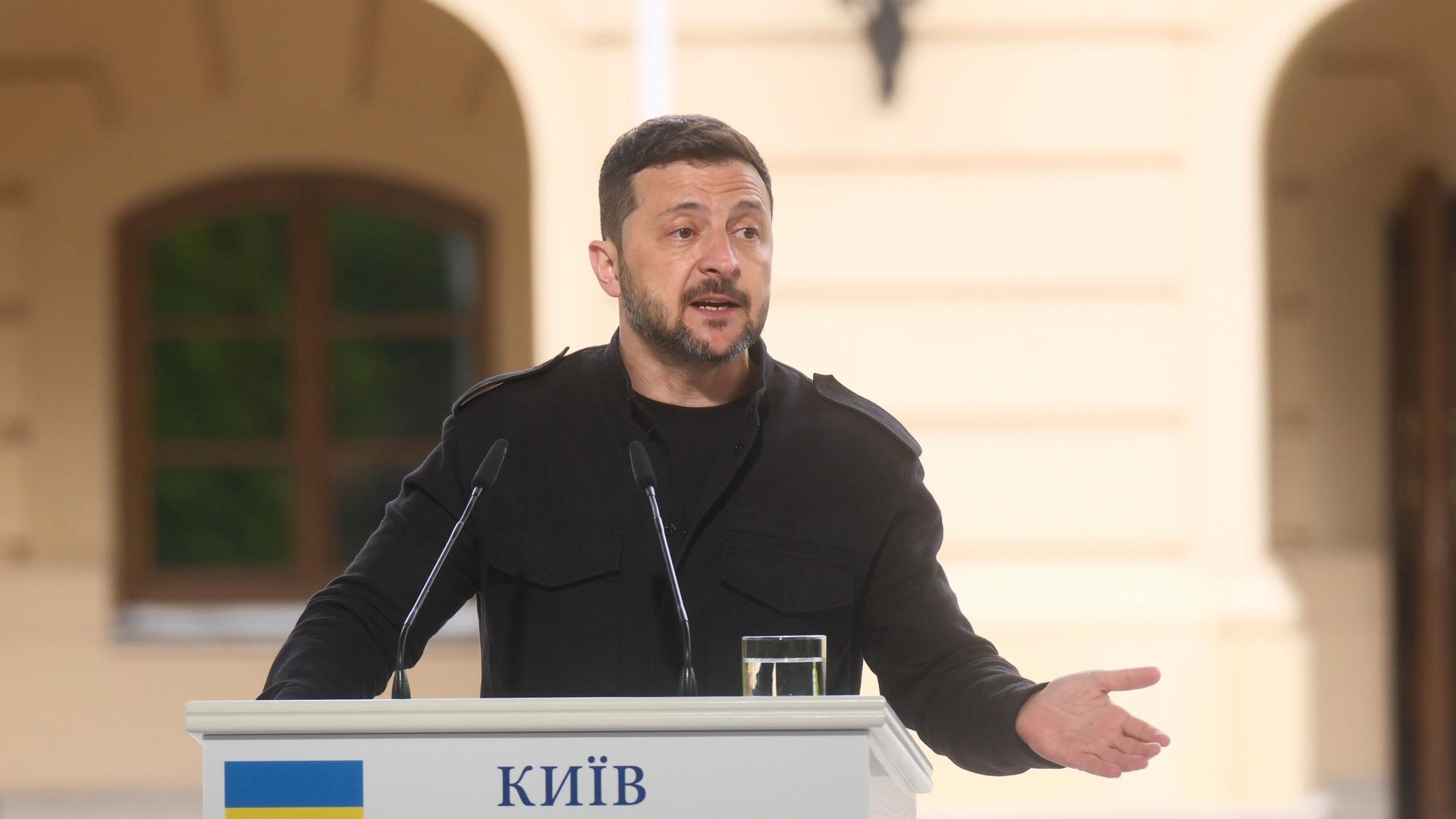 Der ukrainische Präsident Wolodymyr Selenskyj in Kiew Der ukrainische Präsident Wolodymyr Selenskyj in Kiew