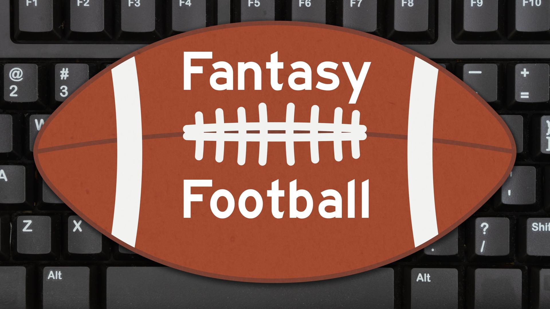 Fantasy Football auf einer Computer-Tastatur