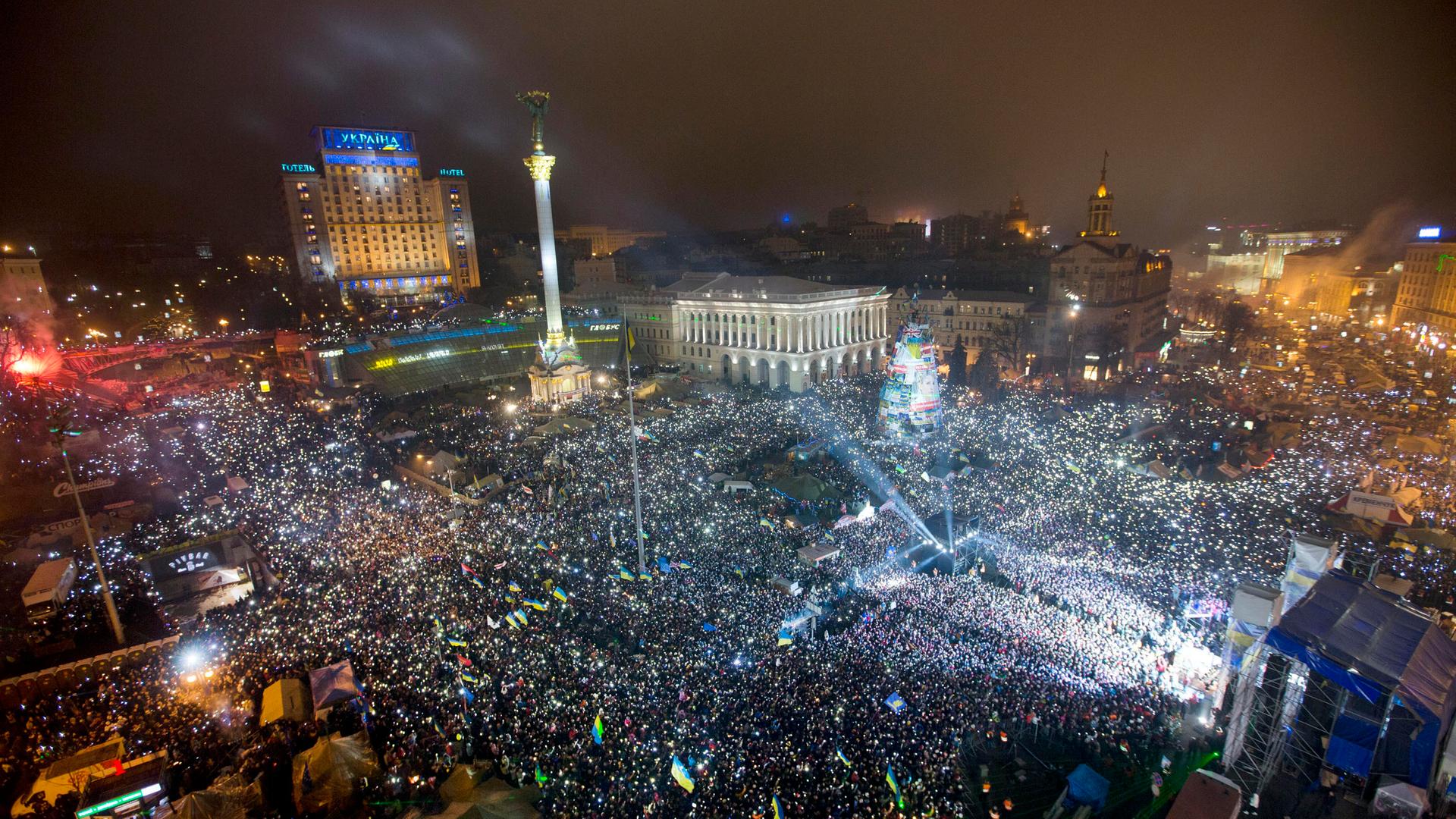 Neujahrs-Feier in Kiew 2014