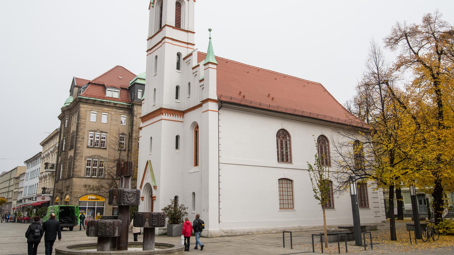 Blick auf die Synagoge der Jüdischen Gemeinde von Cottbus (Brandenburg)