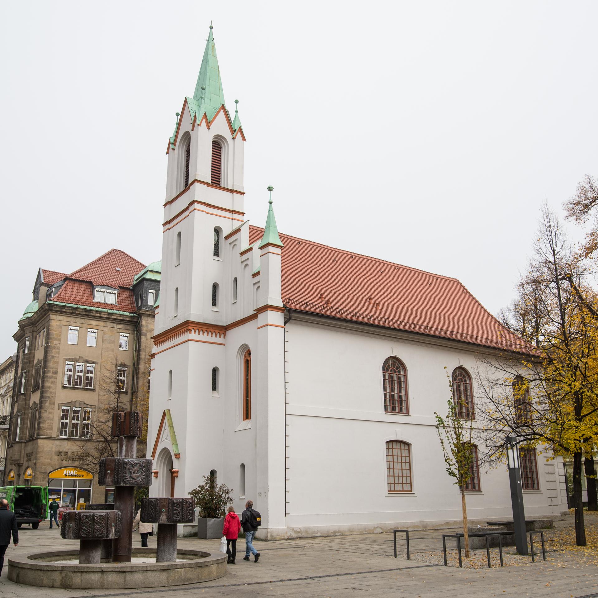 Blick auf die Synagoge der Jüdischen Gemeinde von Cottbus (Brandenburg)