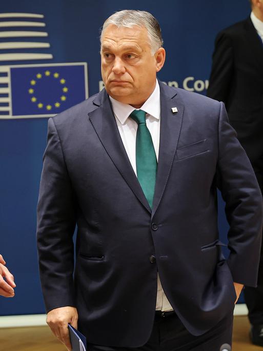 Ungarns Premierminister Viktor Orban beim EU-Gipfel am 21. Oktober 2022. 