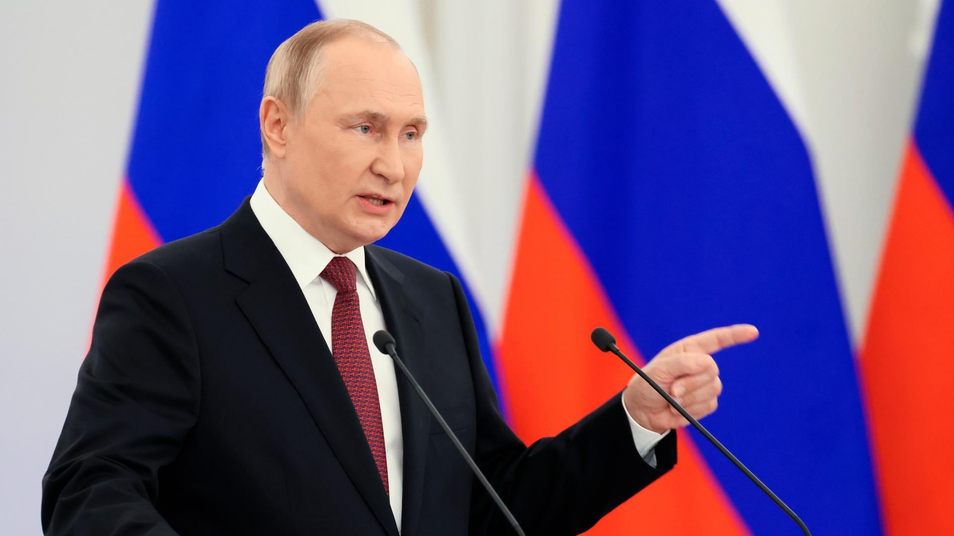 Der russische Präsident Wladimir Putin. Der russische Präsident Wladimir Putin.