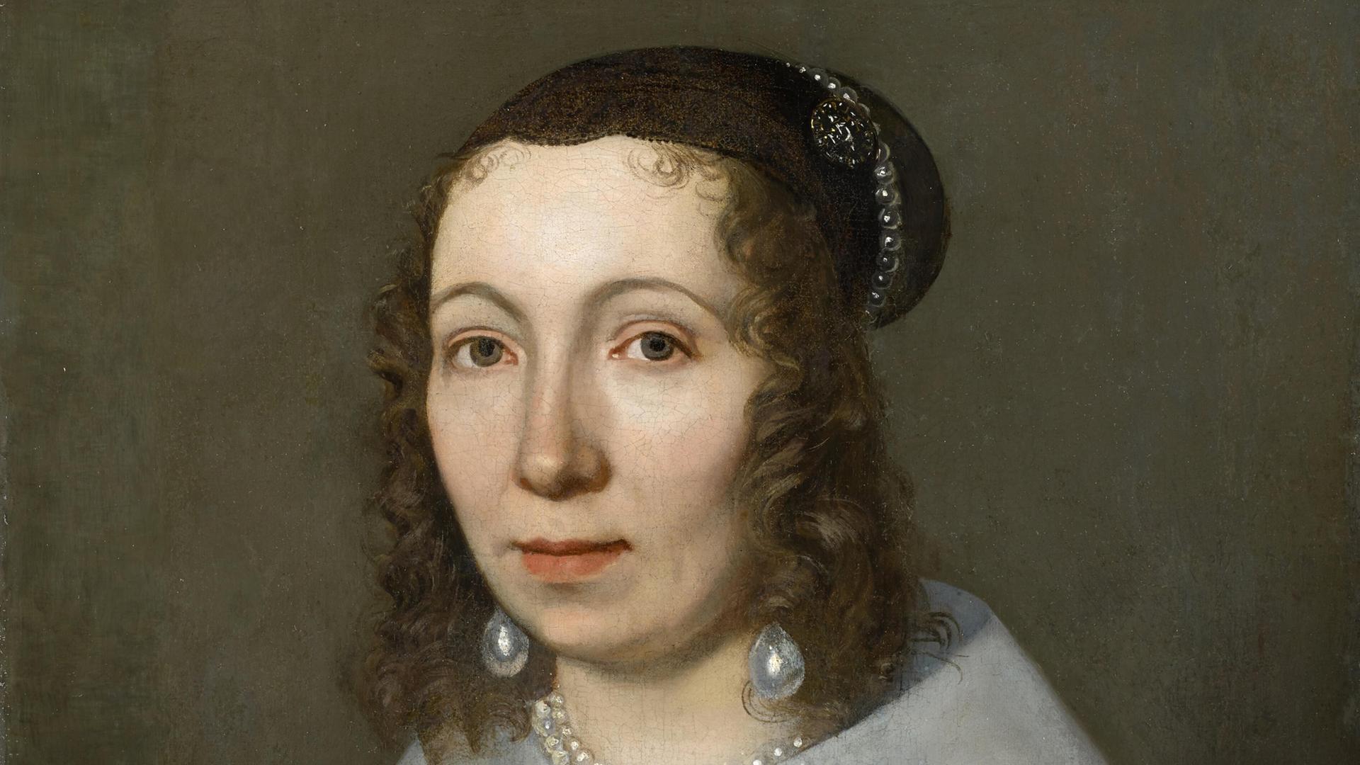 Farbiges Porträt von Maria Sibylla Merian