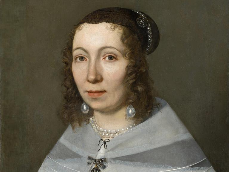 Farbiges Porträt von Maria Sibylla Merian
