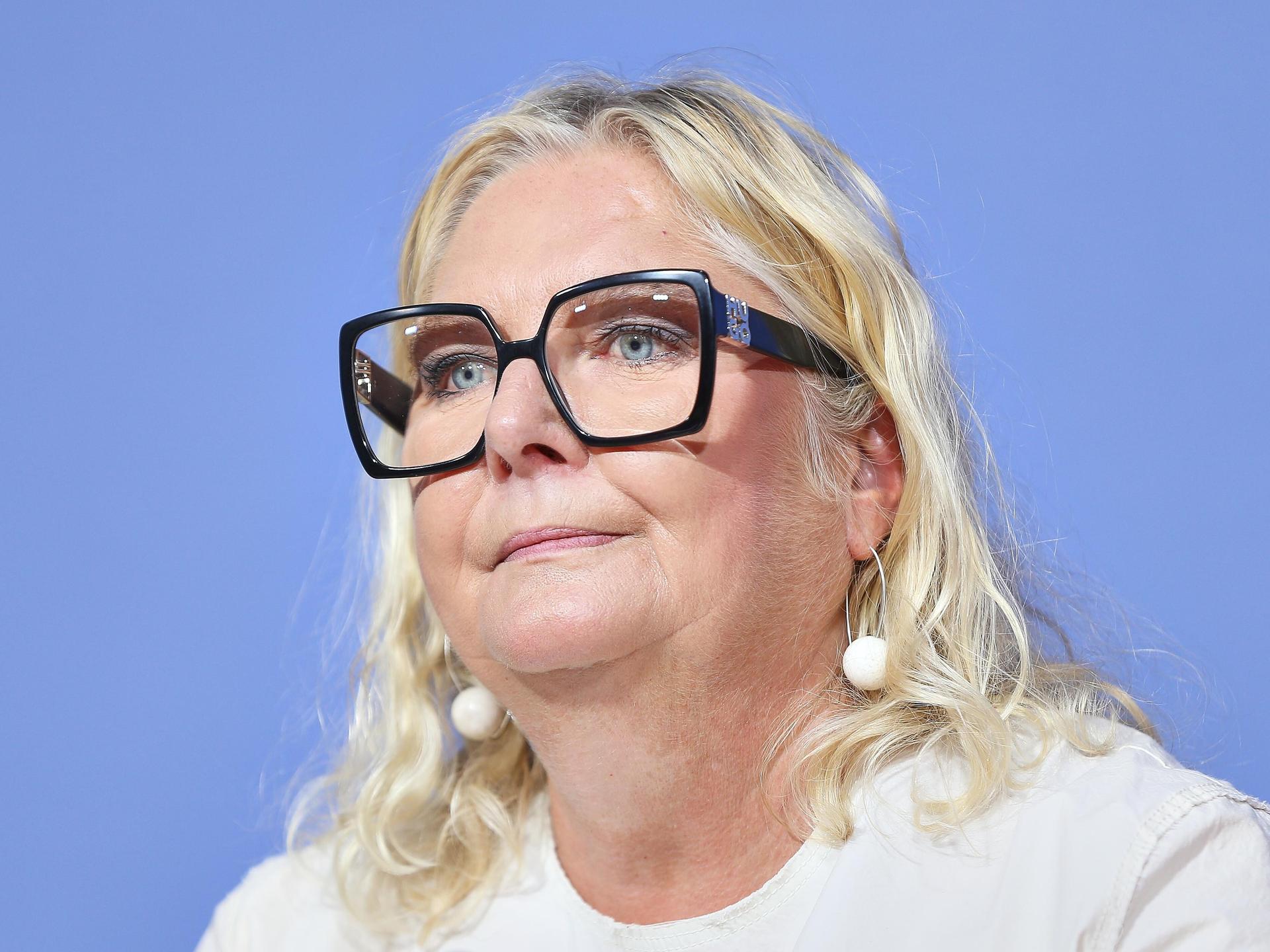 Berlin, Deutschland: Haus der Bundespressekonferenz: Gründungsveranstaltung: Wirtschaft für ein weltoffenes Deutschland: Sylvia Pfefferkorn Berlin, Deutschland: Haus der Bundespressekonferenz: Gründungsveranstaltung: Wirtschaft für ein weltoffenes Deutschland: Sylvia Pfefferkorn