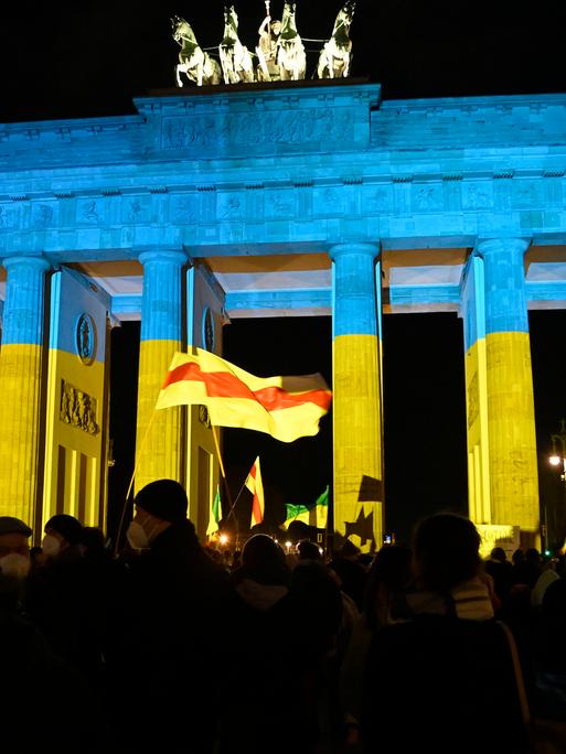 Demonstration in Berlin für die Ukraine und gegen Wladimir Putin
