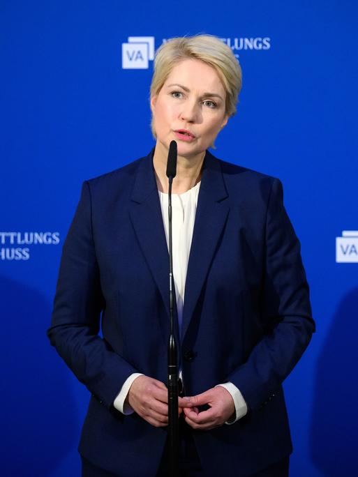 Manuela Schwesig (SPD), Ministerpräsidentin von Mecklenburg-Vorpommern, 