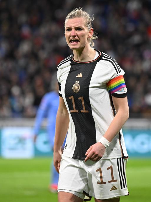 Alexandra Popp im Spiel zwischen Deutschland und Frankreich.